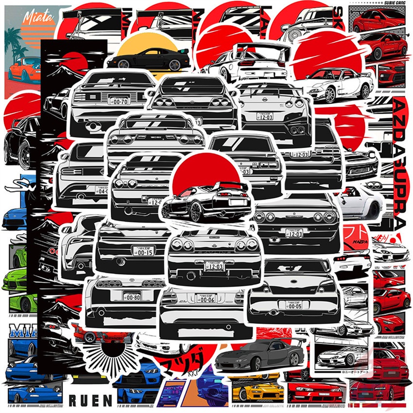 Jdm Legend Modified Cars Series 01 Stickers 50pcsset Waterproof Diy Fashion Decals Doodle 4789