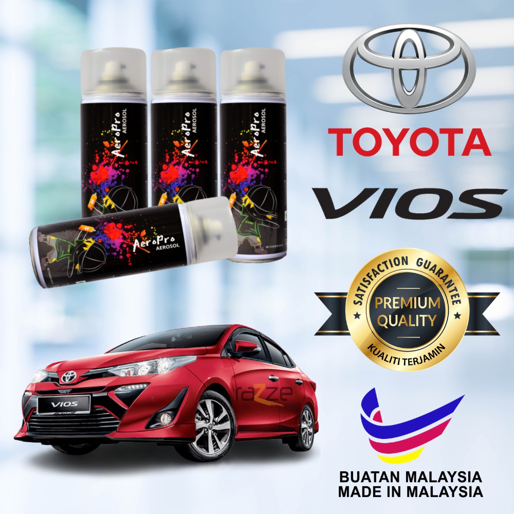 TOYOTA VIOS Aerosol Spray Paint Original Colour Touch Up RAZZE