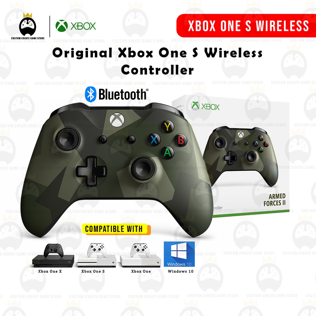 Microsoft Original Xbox One S Wireless Controller ARMED FORCES II | Shopee  Malaysia