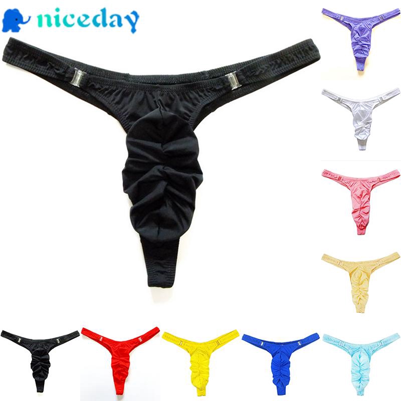 Hot sale Lingerie Solid Knickers Low Waist Men's Breathable Low Rise G ...