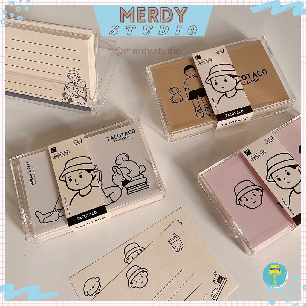 Tacotaco notepad box of 100 Sad Boy notes | Shopee Malaysia