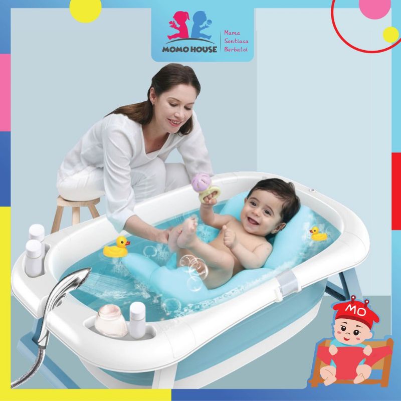 Extra Large Foldable Baby Bathtub Children Newborn Infant Kids Toilet