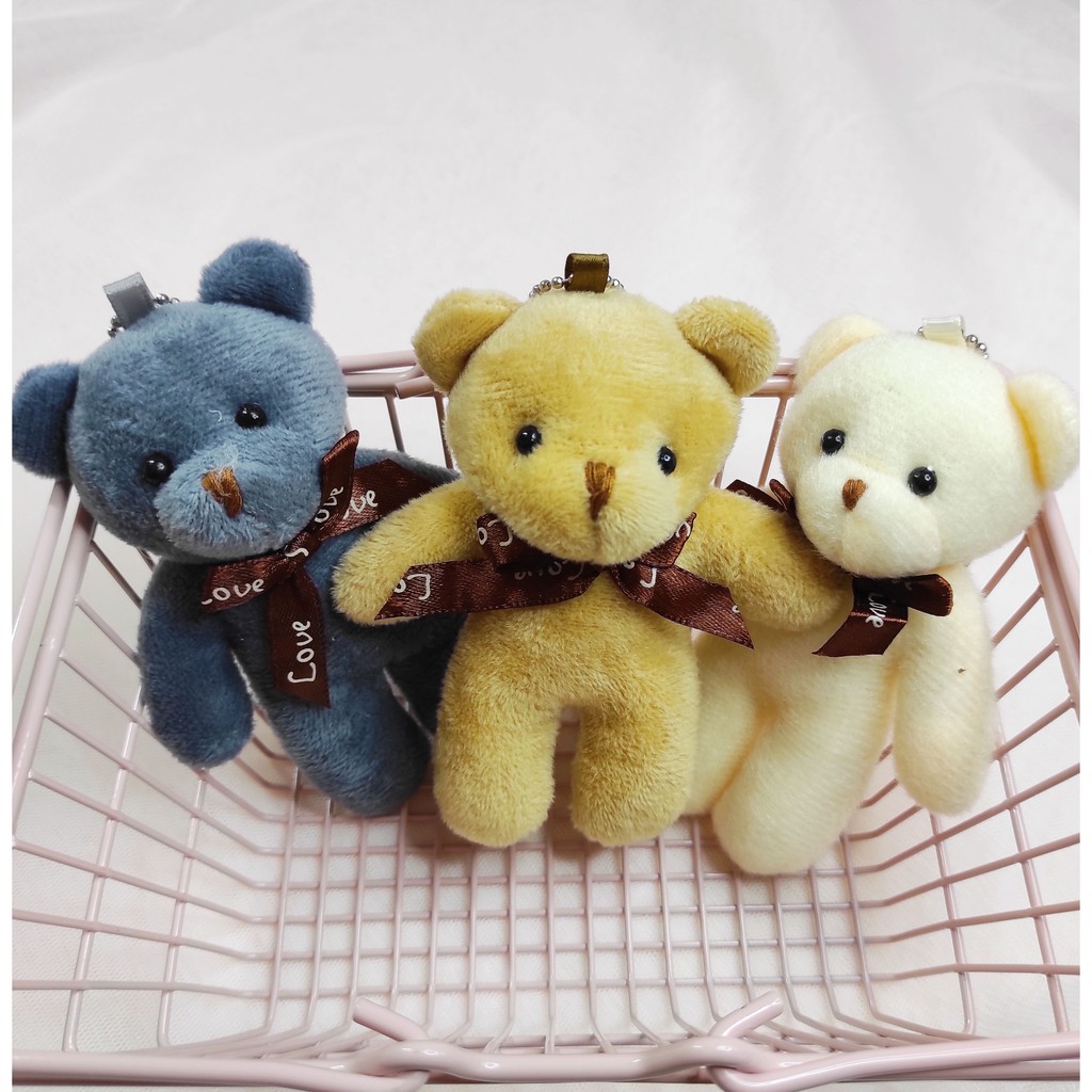 Plush teddy best sale bear keychain