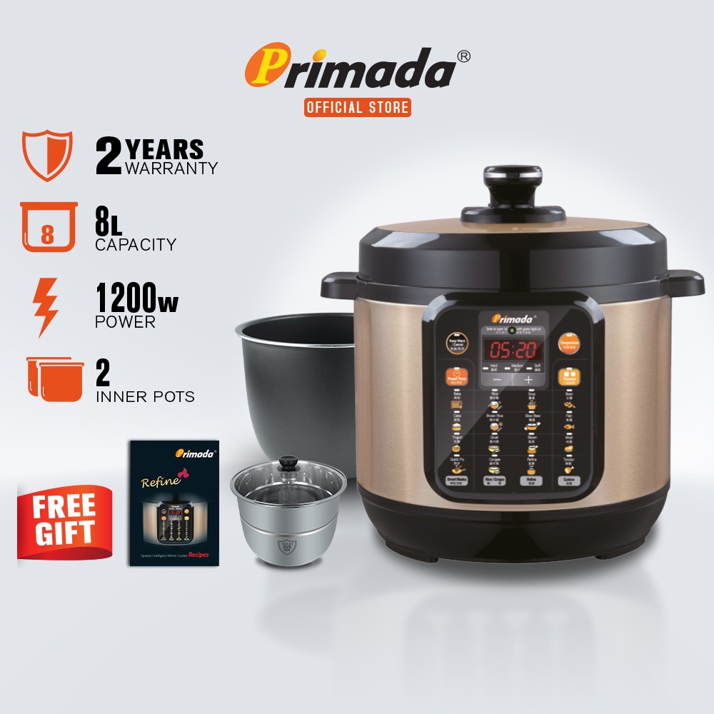 Primada pressure cooker 8 litre sale