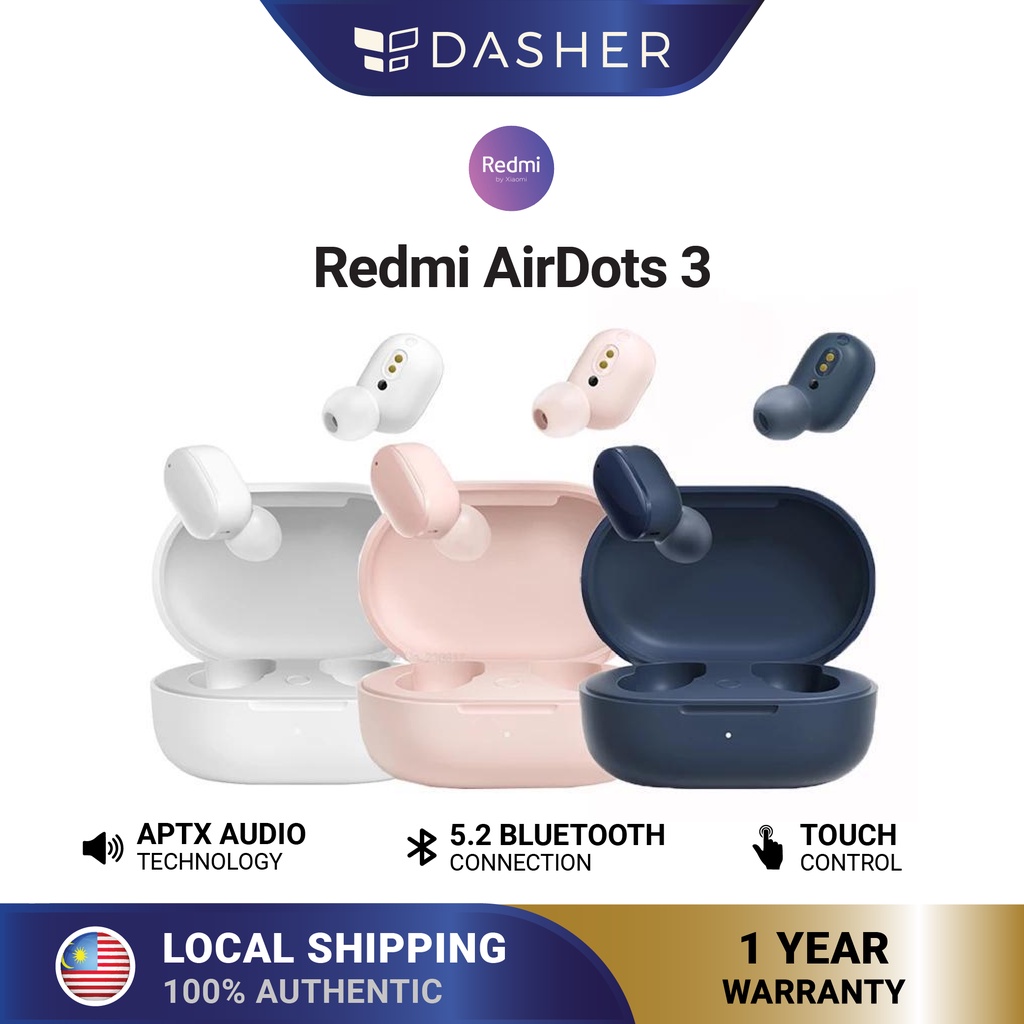 Redmi Airdots 3 TWS Bluetooth 5.2 Mi True Wireless Earphones In Ear Earbuds Airdots S Redmi