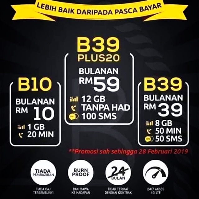 ONEXOX BLACK postpaid plan Shopee Malaysia