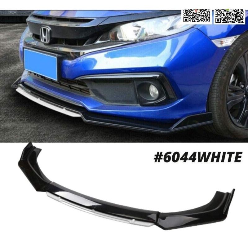 Universal Car Front Bumper Lip Spoiler Splitter Body Kit Glossy Bumper Lips Car Lips