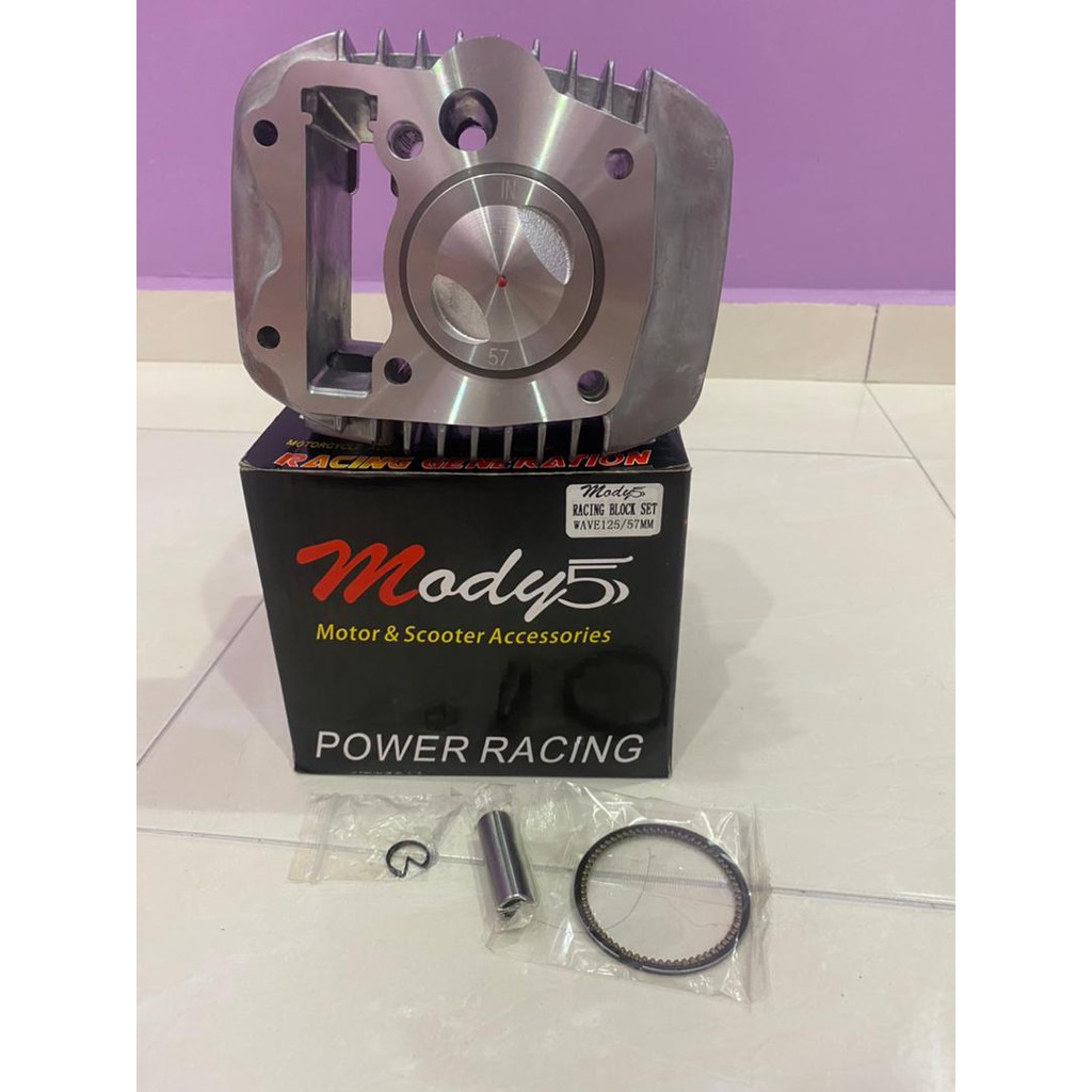 HONDA WAVE125 W125 RACING BLOCK 57MM COMPLETE SET MODY5 | Shopee Malaysia