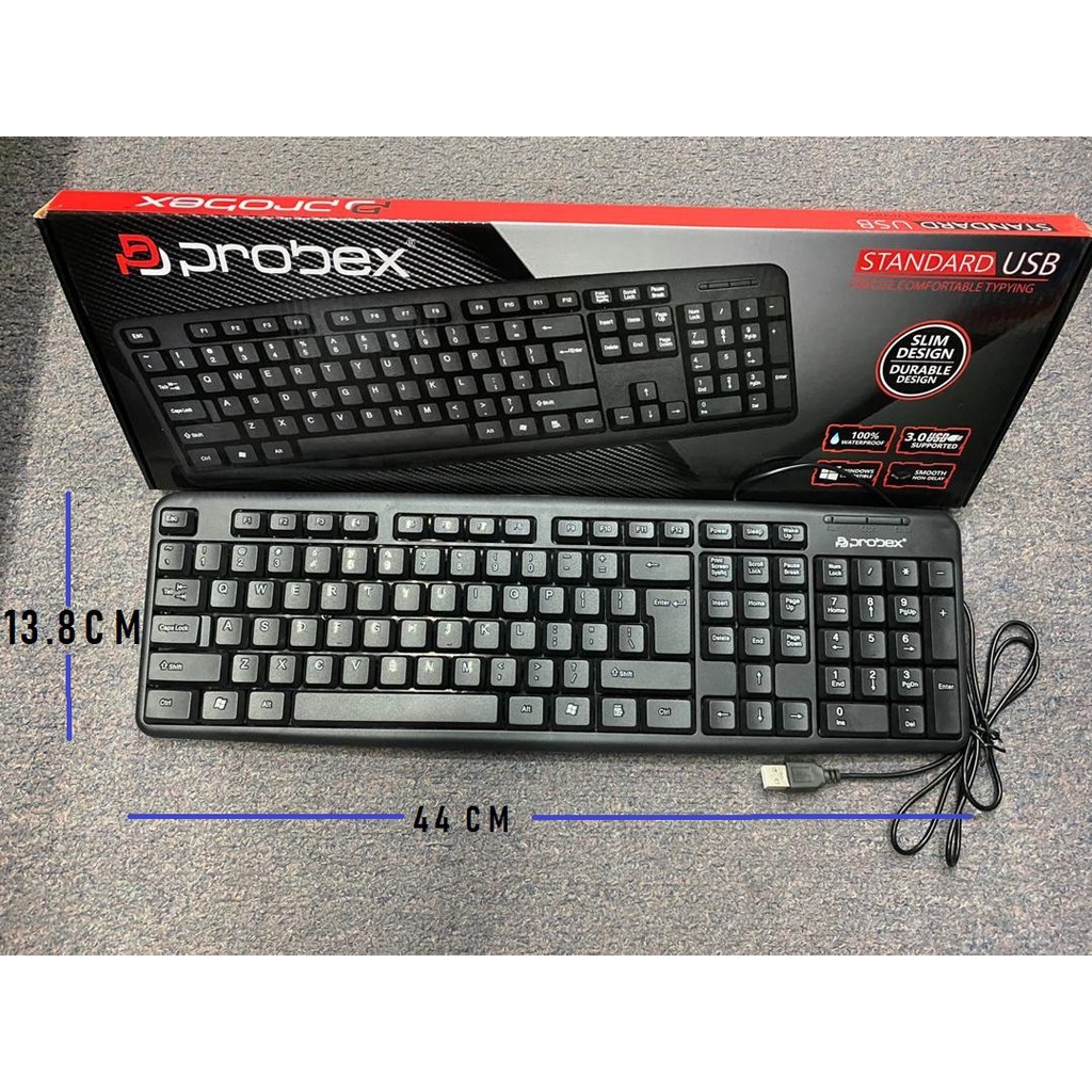 STANDARD USB KEYBOARD USB WIRED KEYBOARD OFFICE COMPUTER PC COMPATIBLE ...