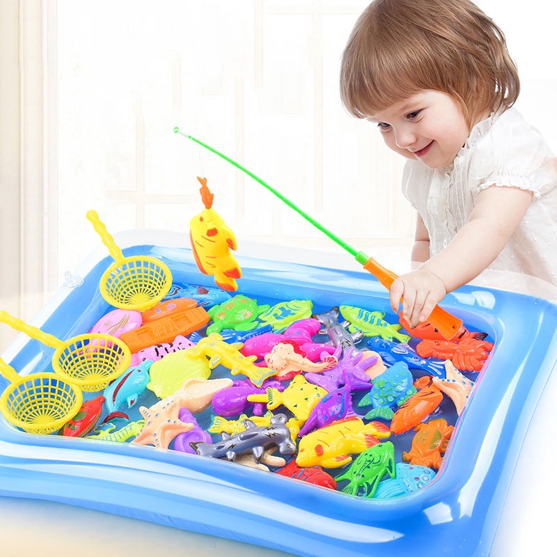 alatan mainan memancing bermagnet 40pcs/ Magnetic Fishing Toy with ...