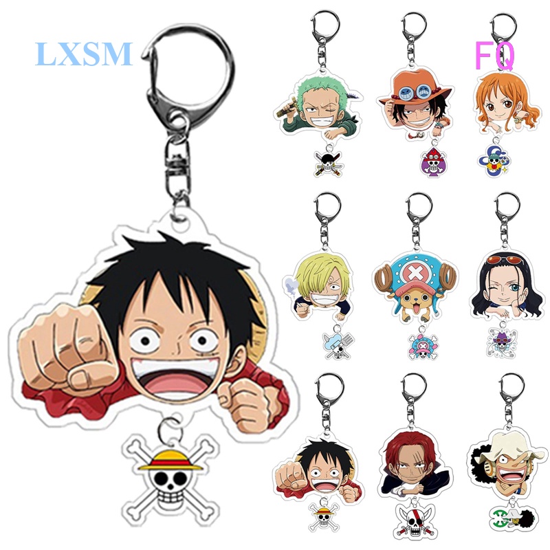 FQ New Classic Anime One Piece Collectie Keychain Cool Luffy Zoro Sanji ...