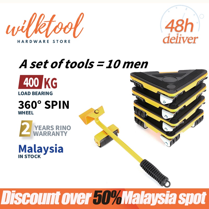 WilkTOOL' Heavy Furniture Lifter Mover 5pcs Heavy Furniture Lifter
