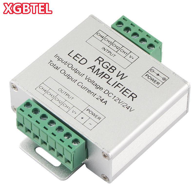 DC 12V 24V RGBW RGB Amplifier LED Strip Controller Amplifier RGBW RGB ...
