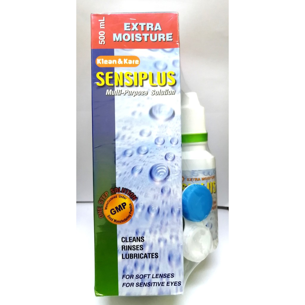 Sensiplus Multipurpose Solution 500ml + Sensiplus 100ml Exp: 07/2027 ...