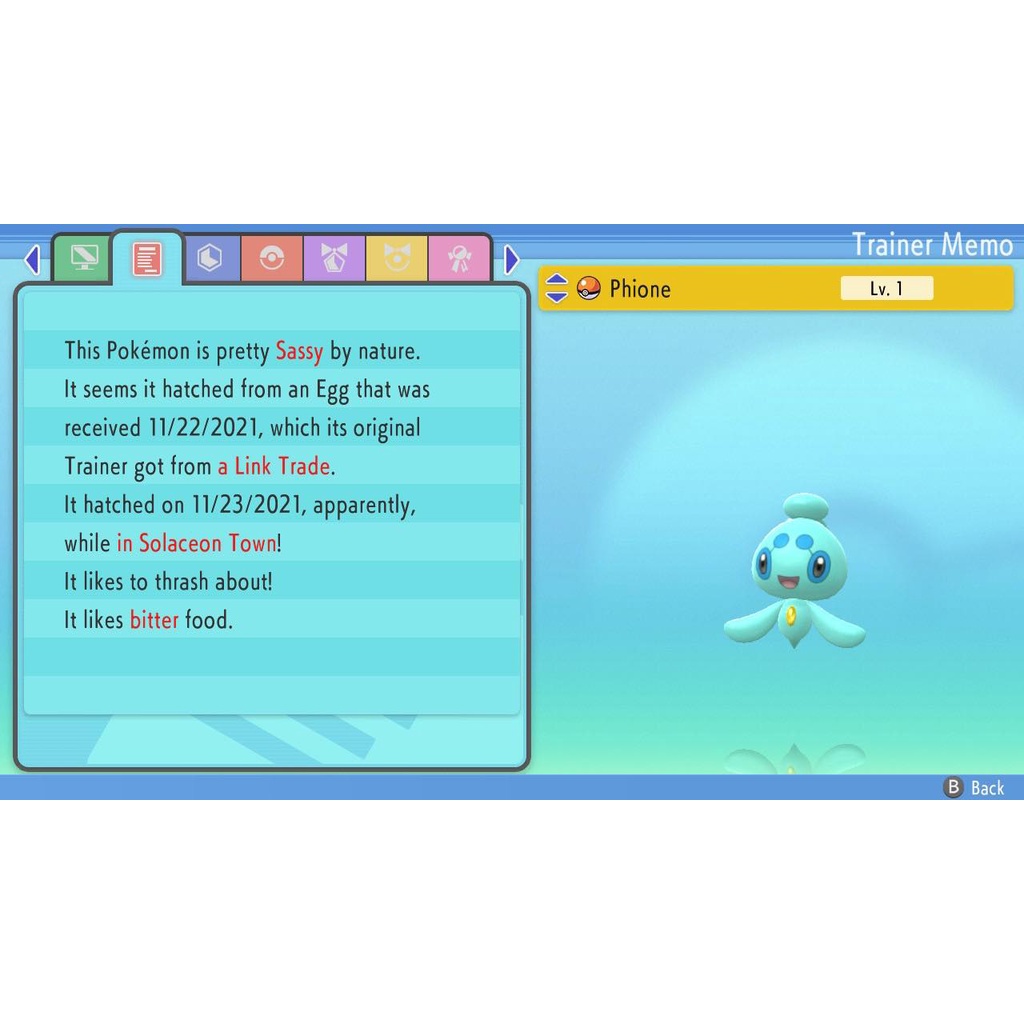 Pokemon Brilliant Diamond & Shining Pearl Shiny Phione Shopee Malaysia