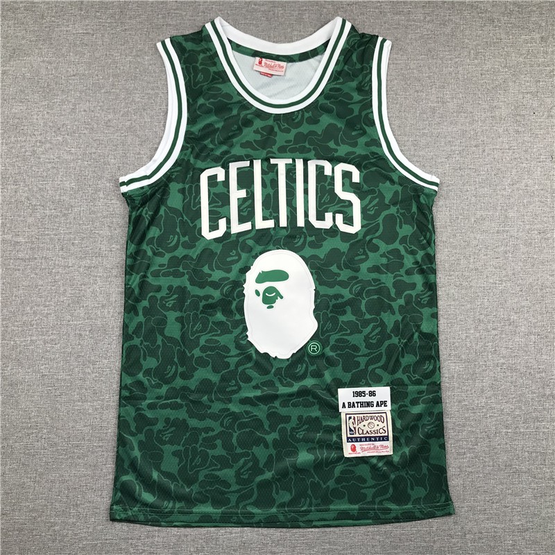 トップス BAPE x Mitchel & Ness Celtics Jersey M BAPE x Mitchell & Ness Celtics Tee Green Men's - FW18 - US