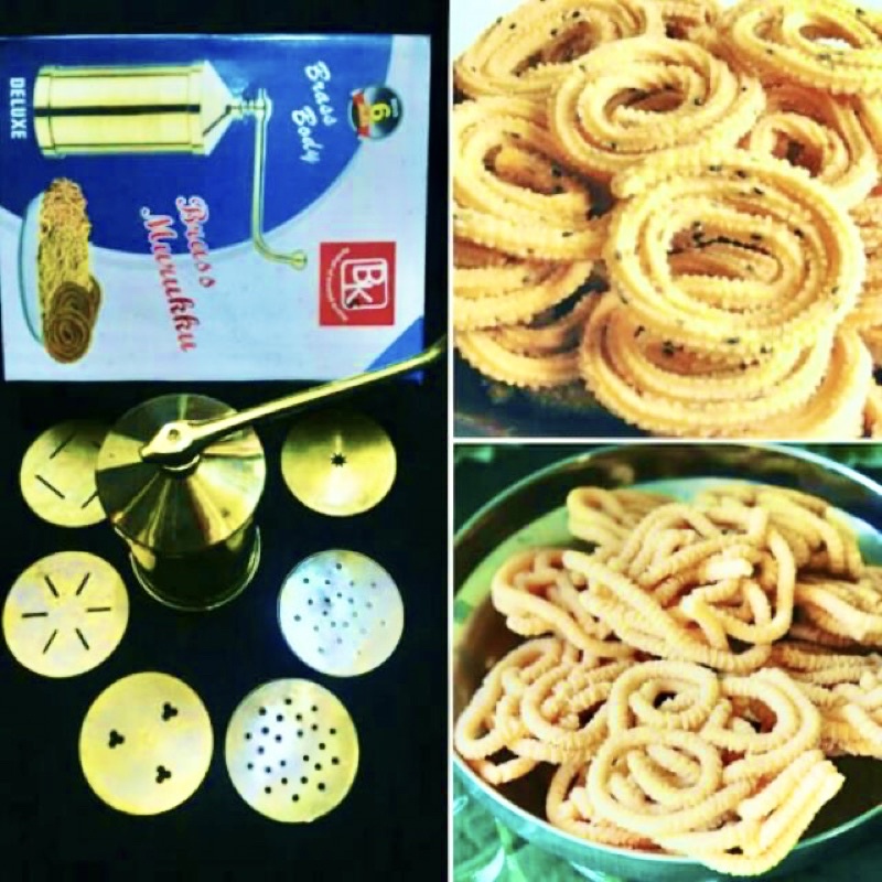 Acuan Muruku Tembaga 6 Corak/ Delux Brass Murukku Maker | Shopee Malaysia