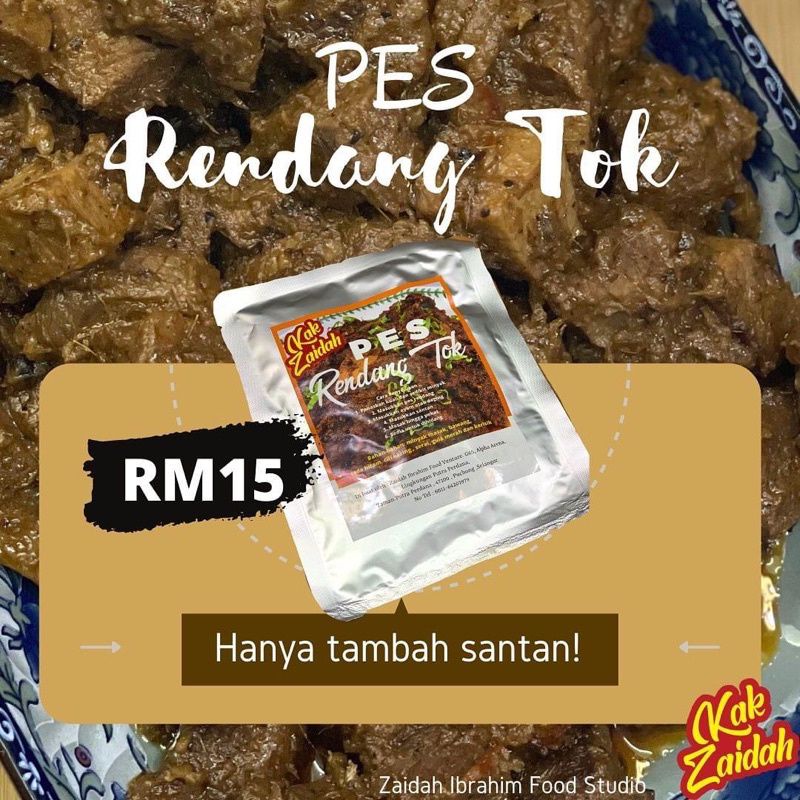 Pes rendang tok kak zaidah | Shopee Malaysia