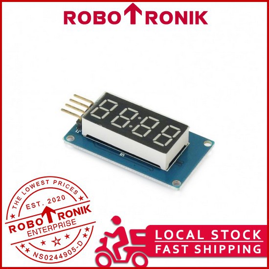4-Digit 7-Segment Display Module TM1637 | Shopee Malaysia