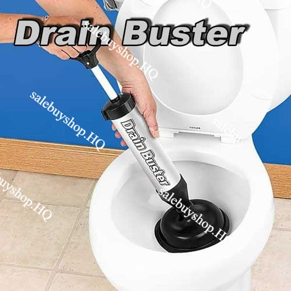 Drain Buster High Pressure Toilet Plug Sink Plunger Tool Pump Pressure