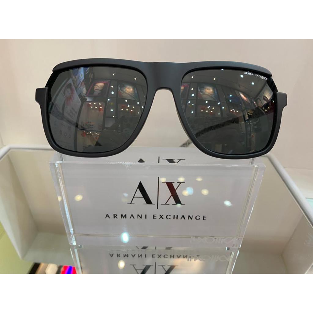 ARMANI EXCHANGE SUNGLASS AX 4066SF 807887 COLOR BLACK GREY SIZE 58