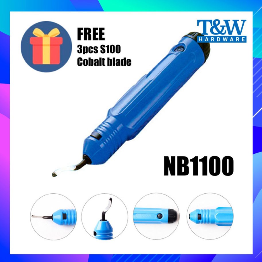 Deburring Tool NB1100 / NG1000 FREE 3pcs Deburring blades S100 Cobalt