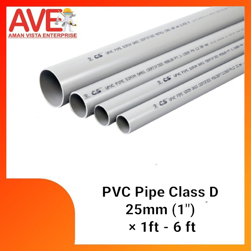 PVC Pipe Class D 25mm (1") x 1ft 6ft Shopee Malaysia