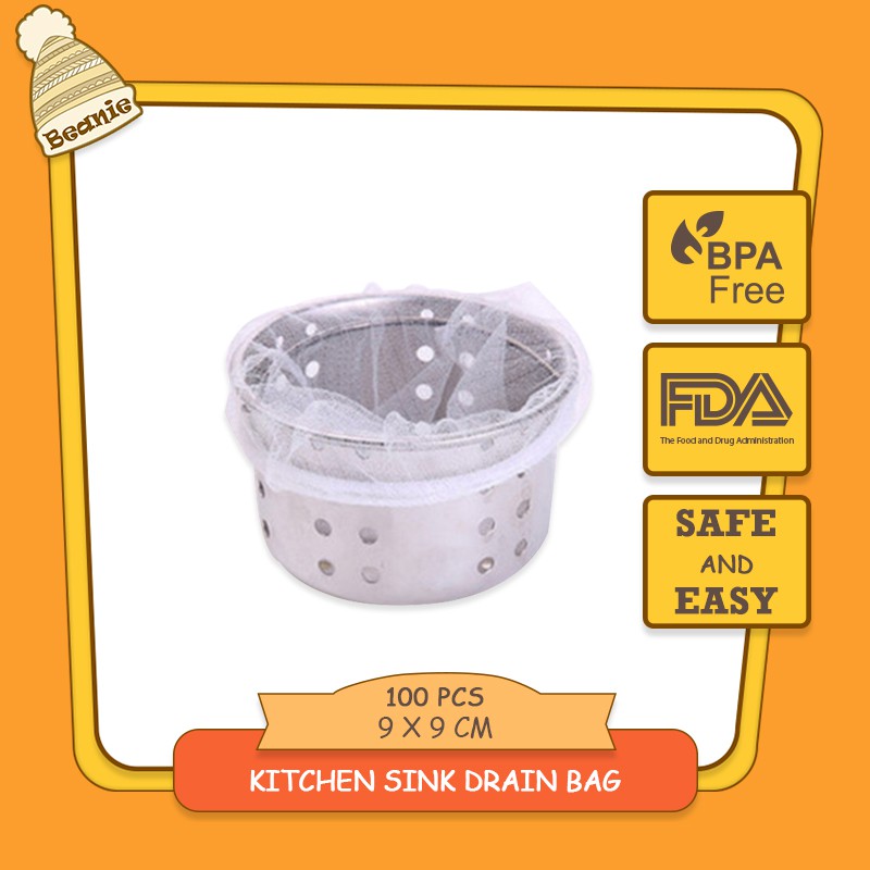 🎩[Beanie Mart] KITCHEN SINK DRAIN GARBAGE BAG Disposable Residue Trash