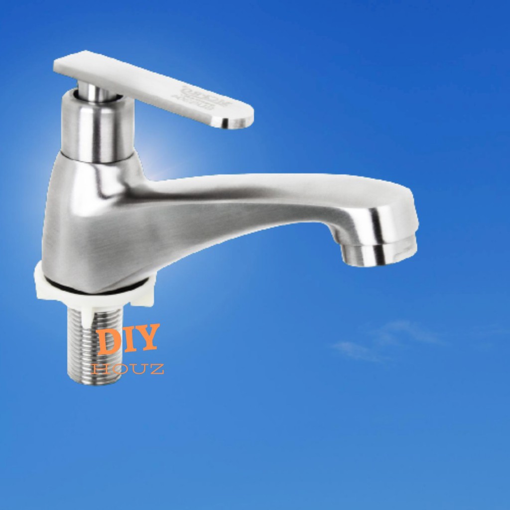 SUS 304 STAINLESS STEEL BATHROOM / TOILET FAUCET PILLAR SINK BASIN