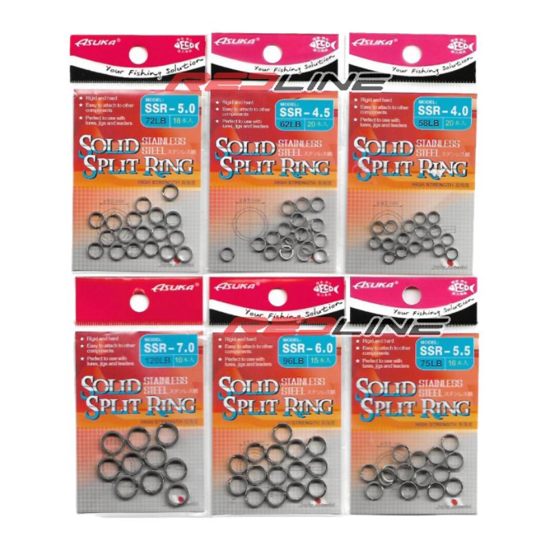 ASUKA STAINLESS STEEL SOLID SPLIT RING HIGH STRENGTH | Shopee Malaysia