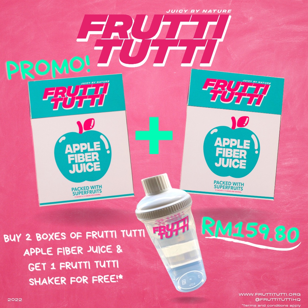 FruttiTuttiAppleFiberJuiceWellnessDetoxSlimmingBeverage