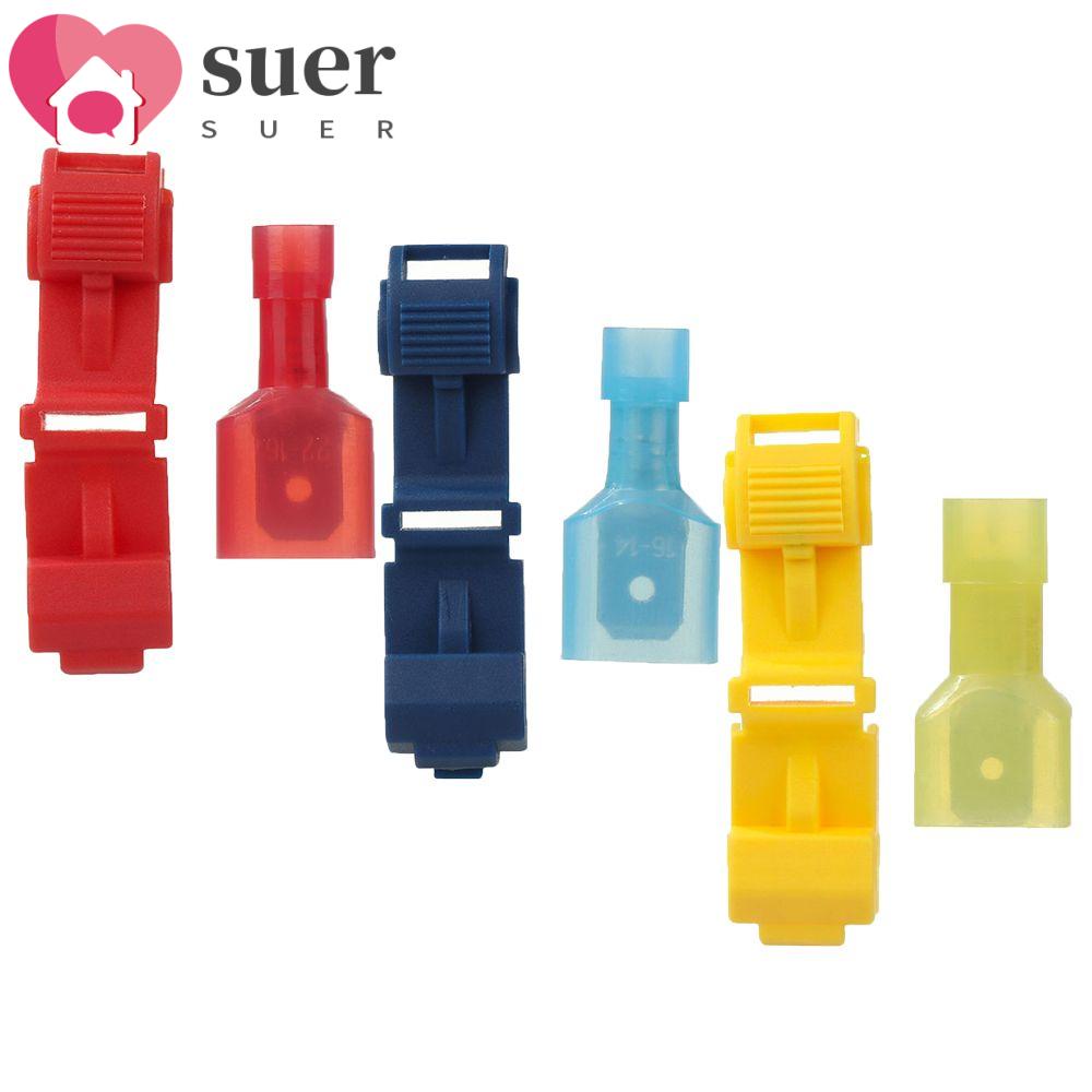 SUER 30Pcs Crimp Electrical Cable Connectors Without Breaking Cable Wire Connector Snap Splice