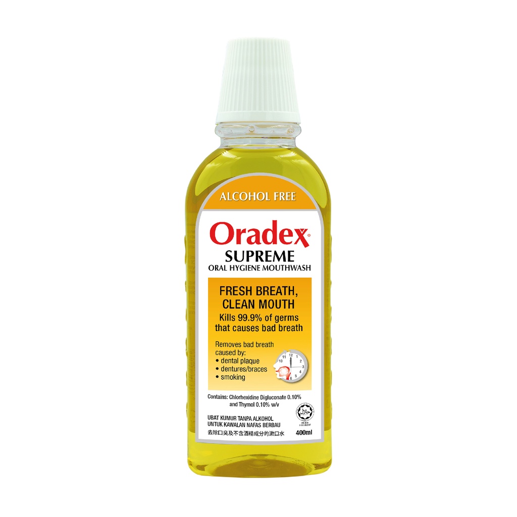 Oradex Supreme Oral Hygiene Mouthwash (400ml)