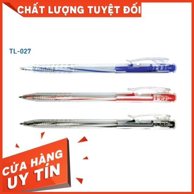 Thien Long TL-027 Retractable Ballpoint Pens - 20 Pack Fine Tip Smooth Writing Pens