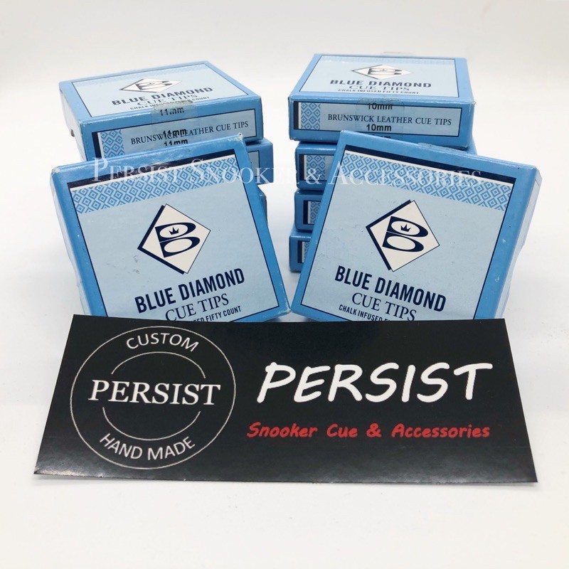 Brunswick Blue Diamond Snooker Cue Tip [Ready Stock] Shopee Malaysia