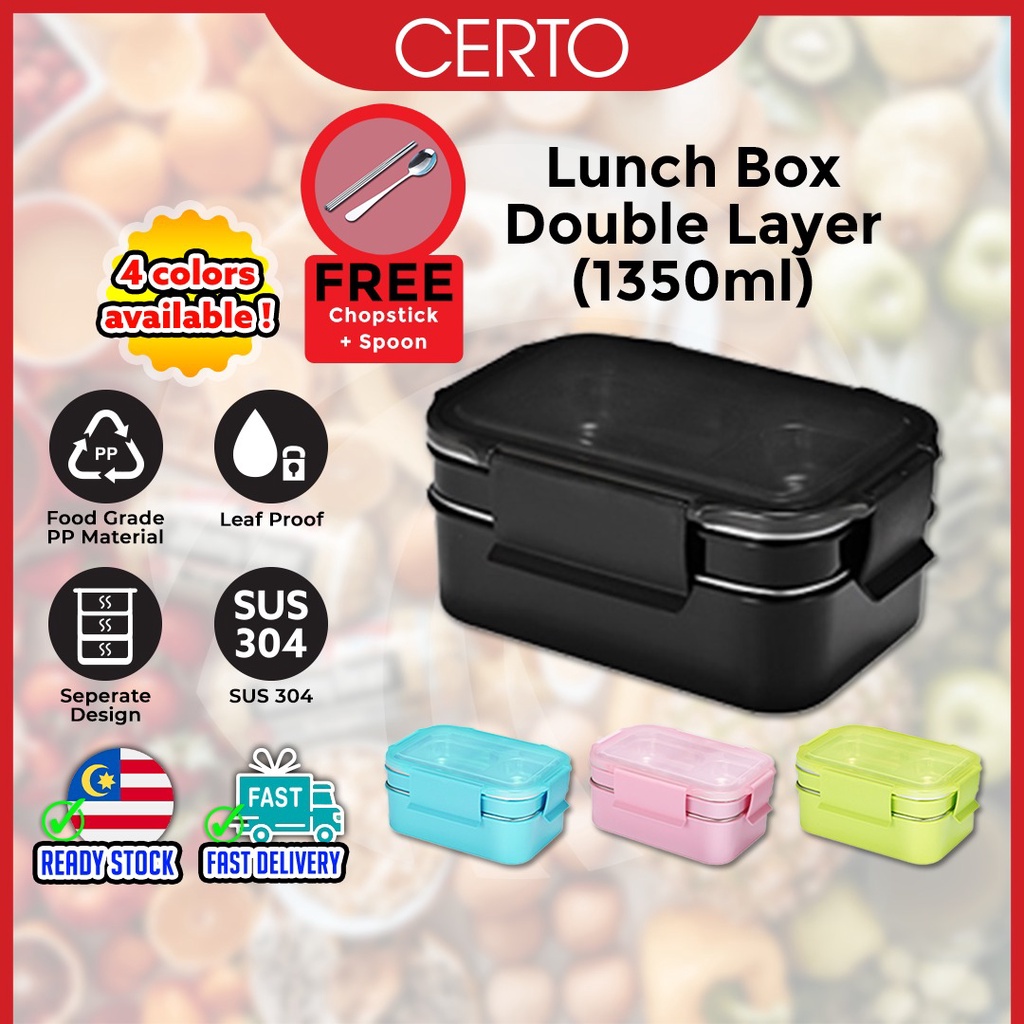 Luxury Portable Lunch Box 316 Stainless Steel Bento Box Leak-Proof Food  Storage Containers Office Worker