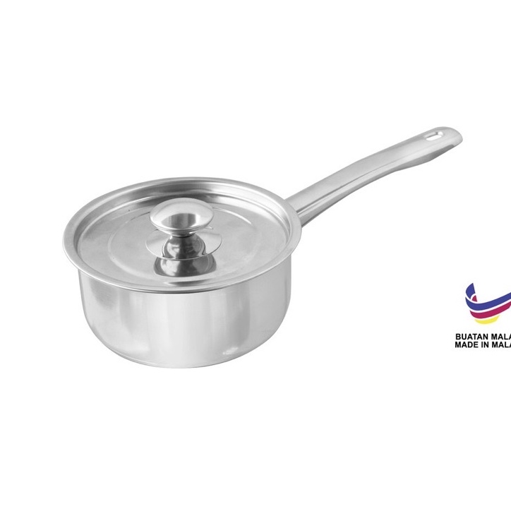 Stainless Steel Sauce pan /(14cm) Cooking Pot Cookware With Handle ...