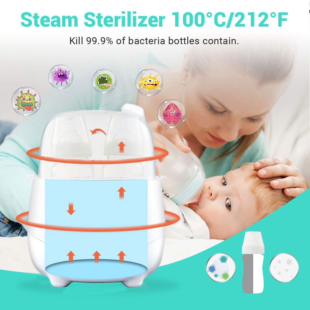 INTEK Baby Bottle Warmers Milk Water Warmer Baby Food Heater Steam