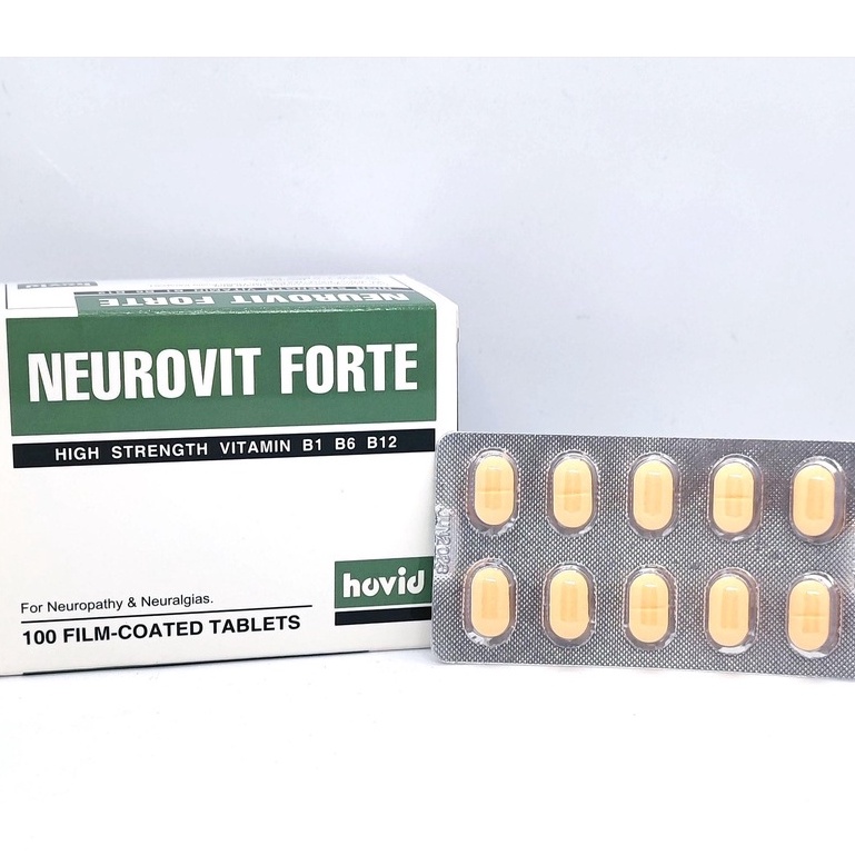 Hovid Neurovit Forte (Vit B1, B6 & B12) Tablets (10s/ 3 X 10s/ 100s ...