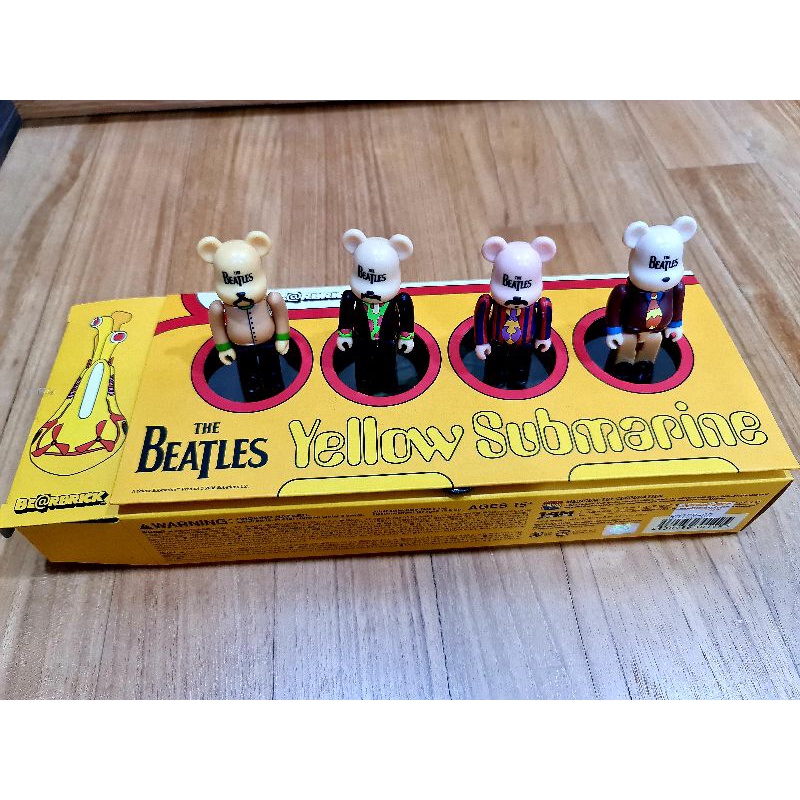 The Beatles 2008 Yellow Submarine 100% Be@rbrick Medicom Toy Japan 