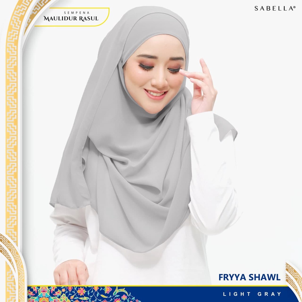 Sabella Fryya Shawl | Shawl CHIFFON | Tudung Tanpa Gosok | Ironless