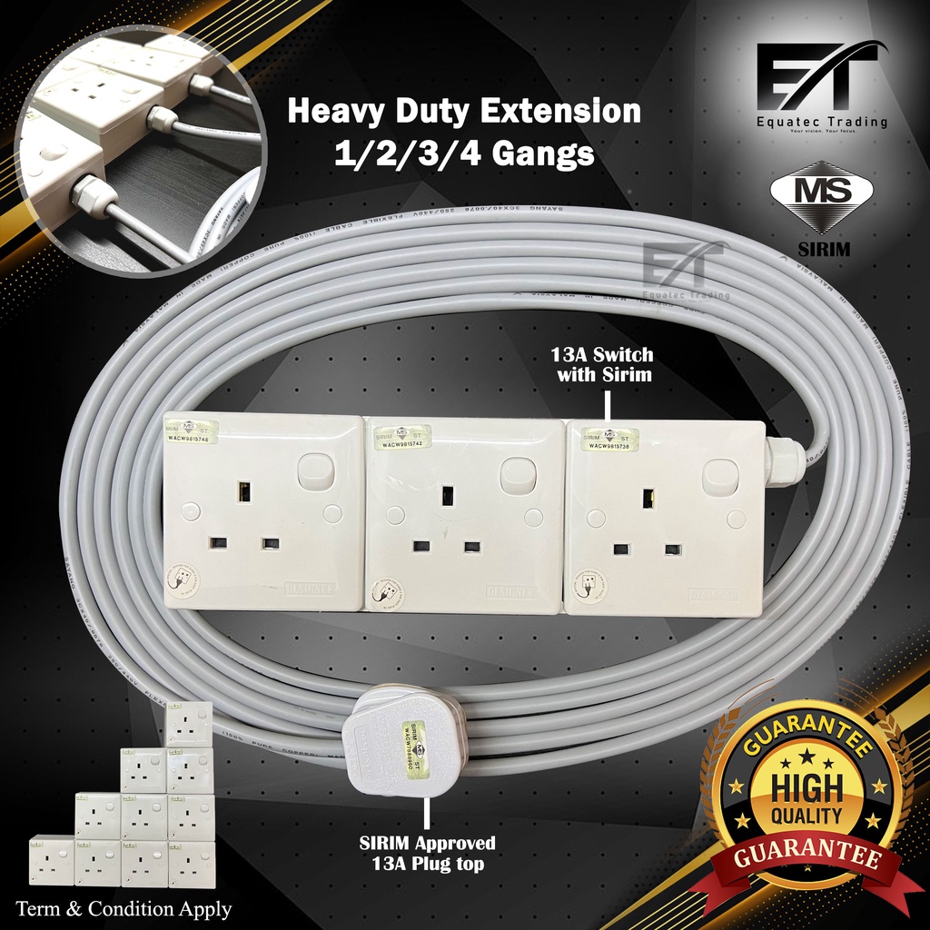 70/076x3core OR 40/076x3core flexible cable Heavy Duty Extension ...