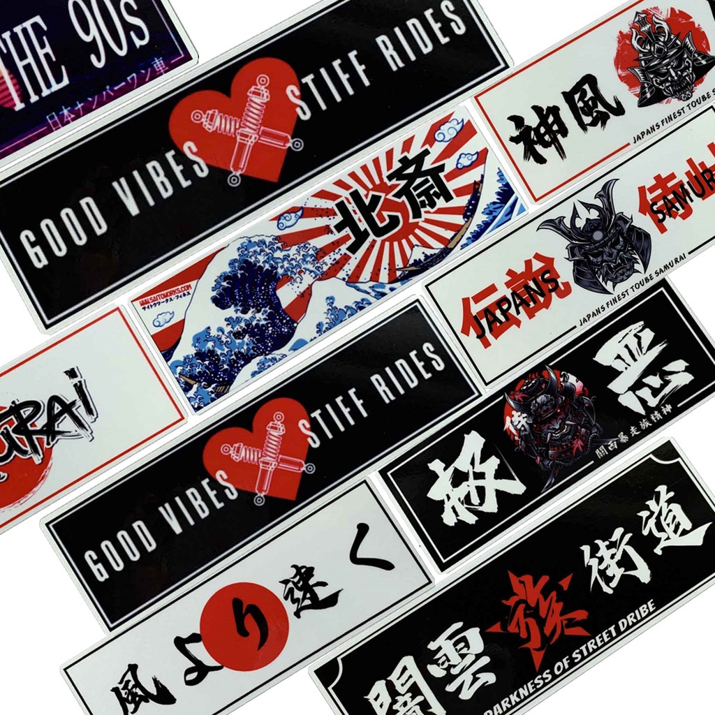 JDM Ready Stock JDM Sticker Car Reflective Japans Finest Toube Samurai ...