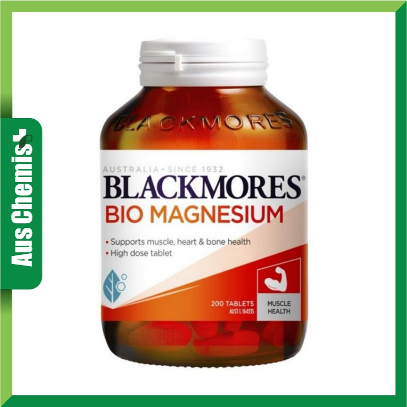 Blackmores Bio Magnesium 200 Tablets Exclusive Size Shopee Malaysia