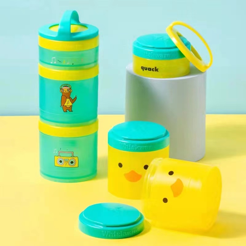 Whiskware Snack Pack Plastic Snack Containers for Toddlers, Kids, and