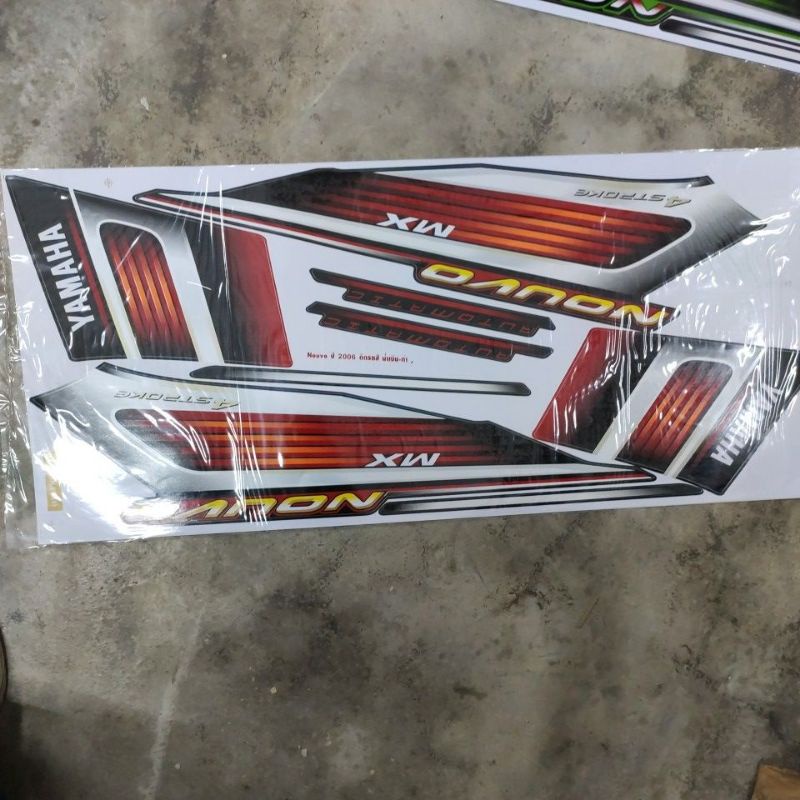 Stiker sticker body stripe cover set (4) yamaha nouvos nouvo s nouvo mx