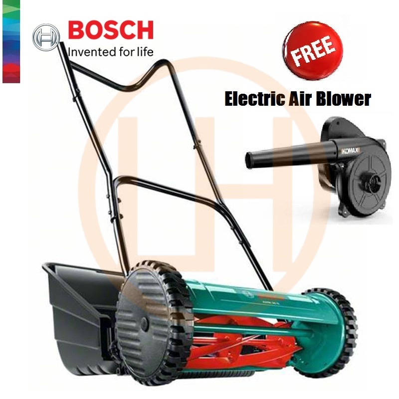 BOSCH AHM 38 G Manual Garden Lawn Mower Free Electric Blower