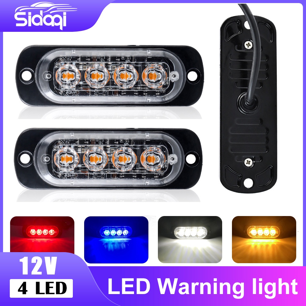 Strobe Light 4-Pack Wireless LED Car Lights - Remote Control, 8 Colors & Waterproof Car Led Lights Interior