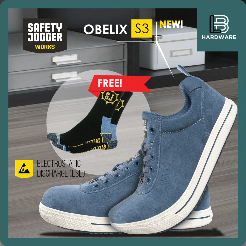Safety Jogger Safety Shoes Obelix S3 c/w Sock 1 PAIR Shopee Malaysia