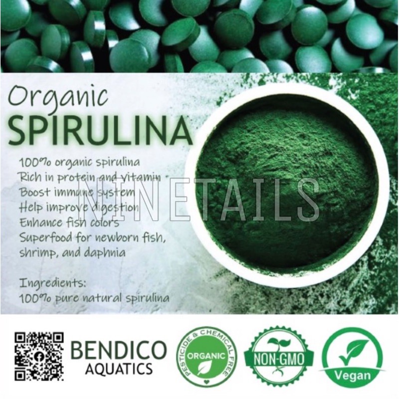 Food grade spirulina, spirulina powder, spirulina tablet, organic